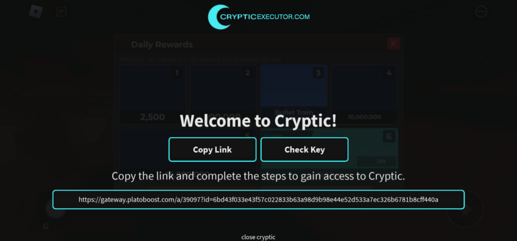 Cryptic Executor Key